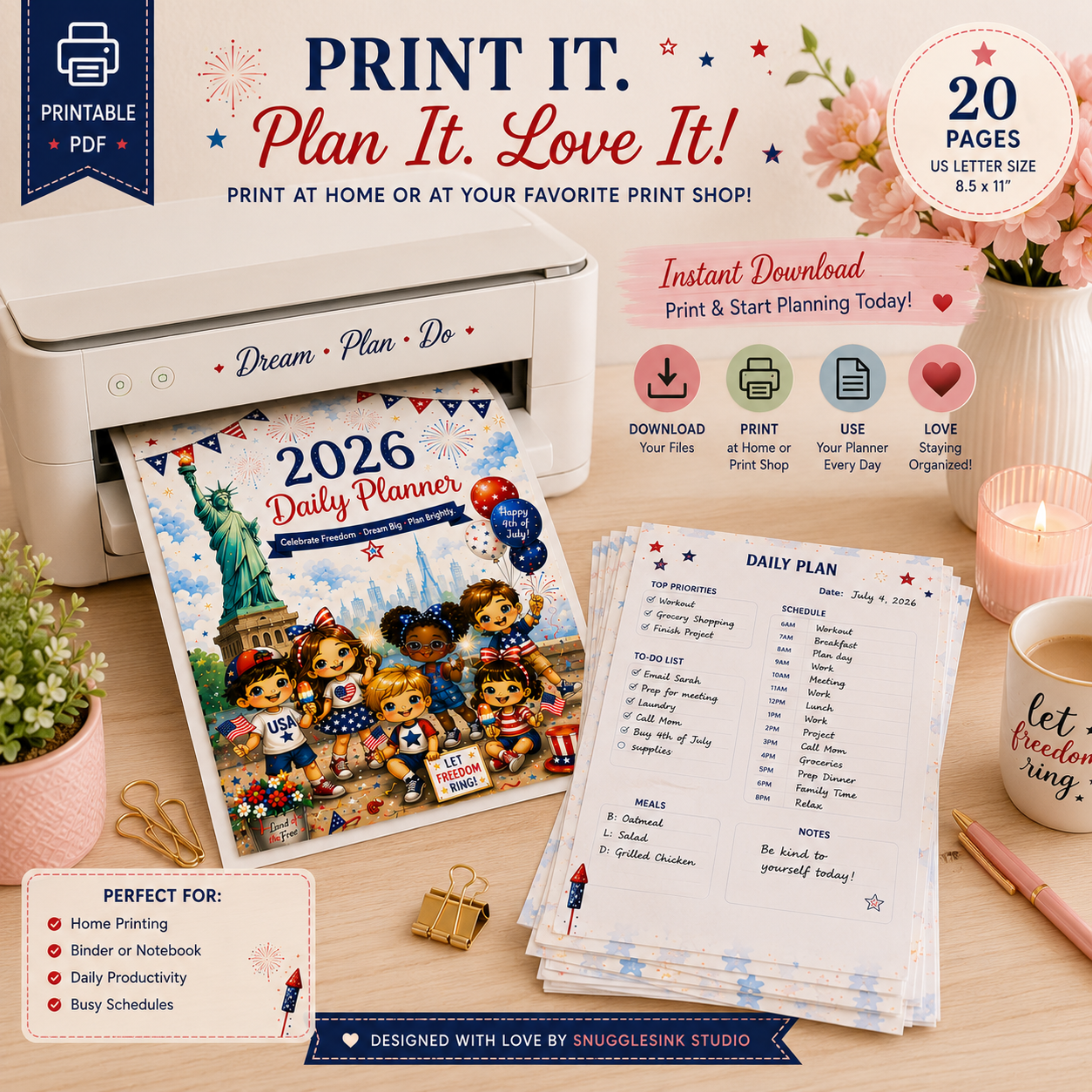 2026 Patriot Digital Planner | Instant Digital Download