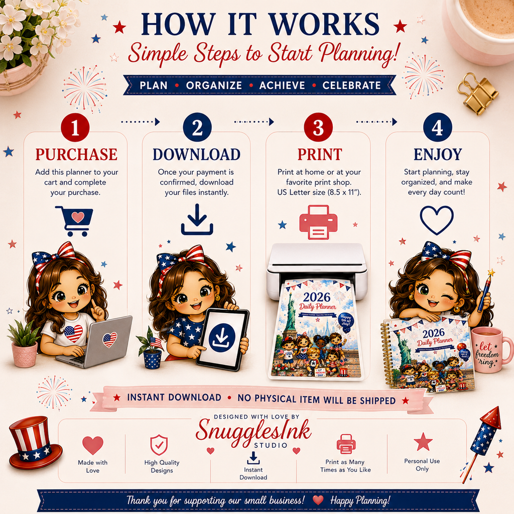 2026 Patriot Digital Planner | Instant Digital Download