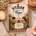 Faith Over Fear 2026 Christian Planner | Printable Daily Prayer Journal | Bible Study Planner | Instant PDF Download | Christian Digital Planner
