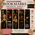 Cozy Coffee & Reading Chibi Bookmark Design Set | 5 Cute Printable Bookmark Designs | Digital Download | Book Lover Gift | DIY Bookmarks